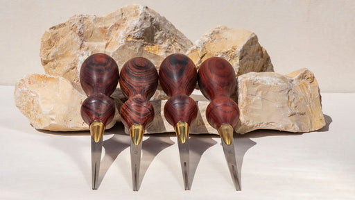 Leather edge finishing tools and edging tools