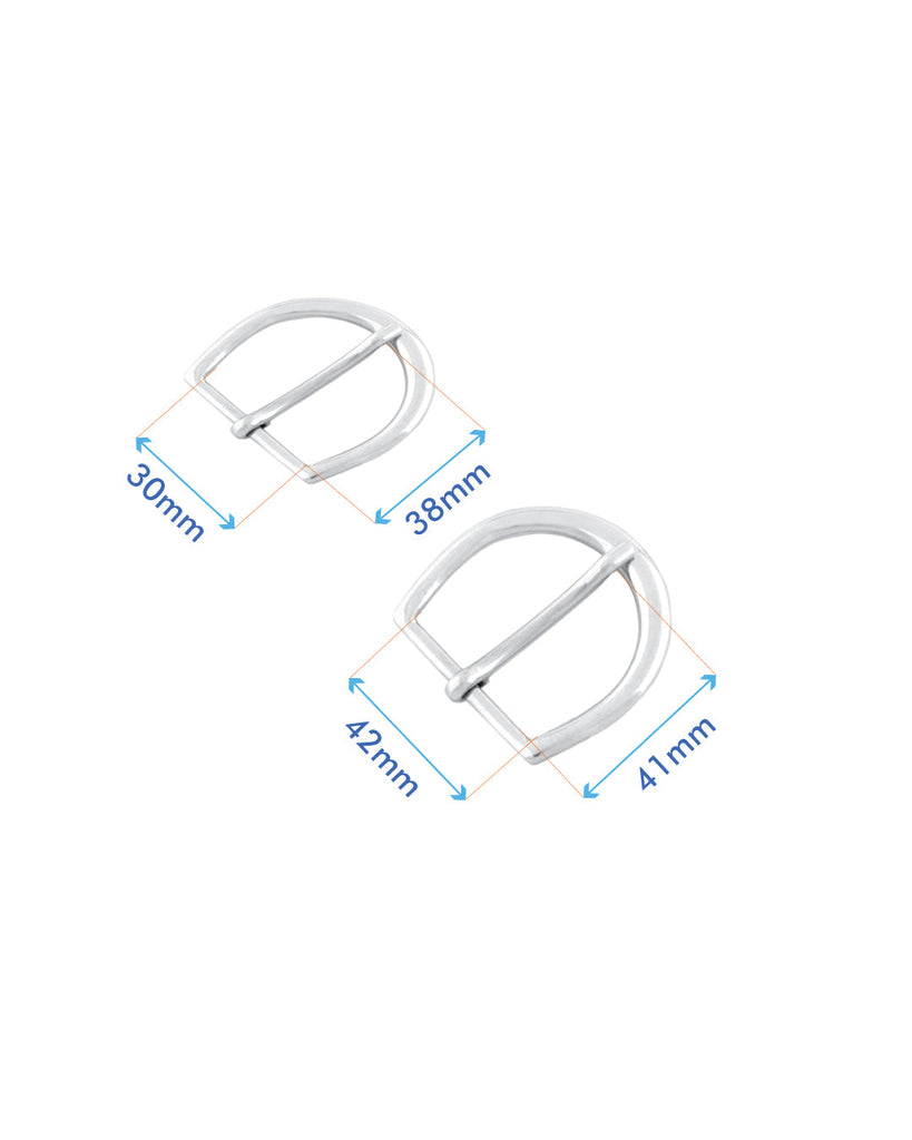 D-Shaped Buckle | Silver 2 Inner Sizes Fournituren
