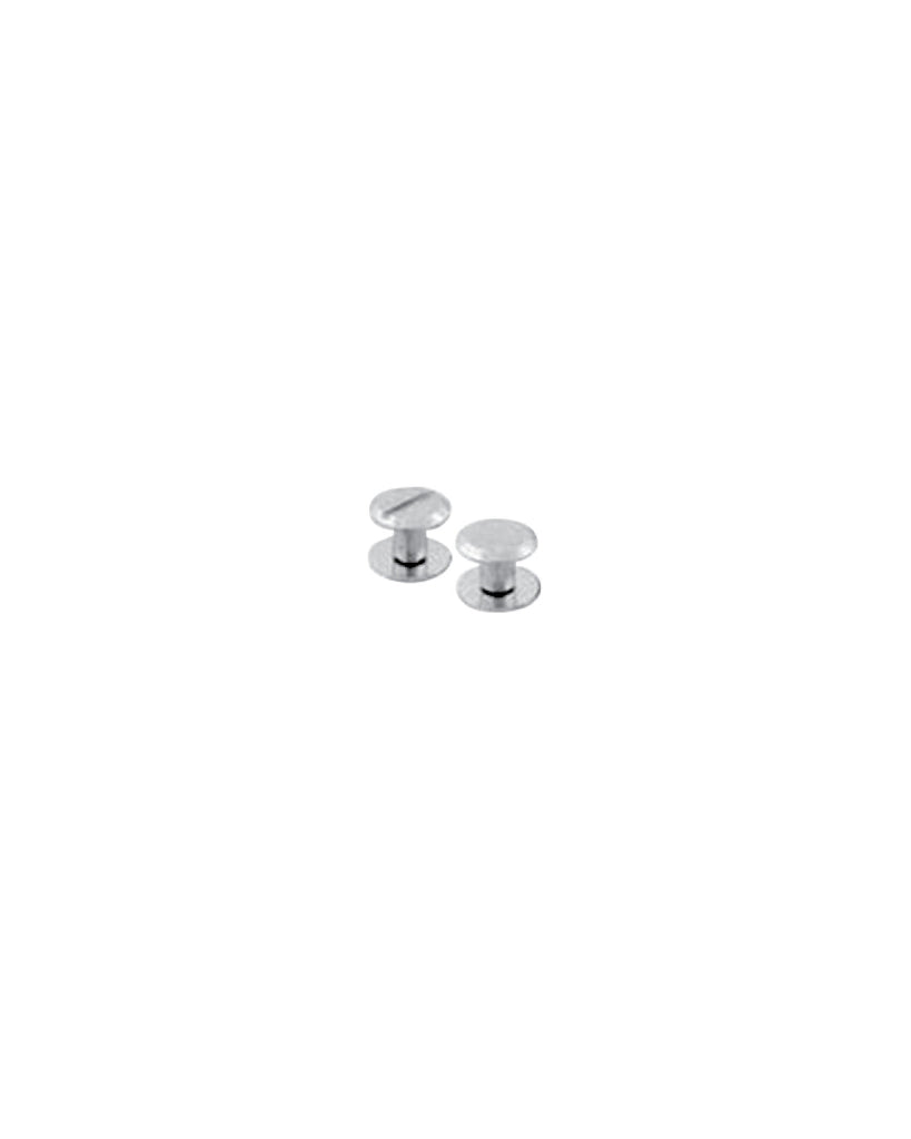 Belt Screws With Screw Slot Or Flat Head | Silver (4 Pieces) With Fournituren