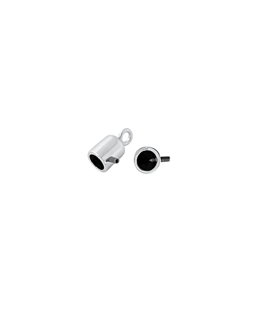 Tassel End Cap With Screw | Gold And Silver Inner Size 9 5 Mm (2 Pieces) Fournituren