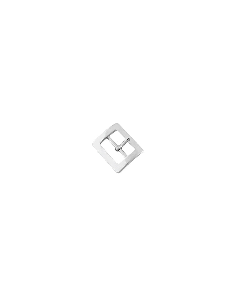 Square Buckle With Center Bar | Silver Inner Size 20 Mm Fournituren