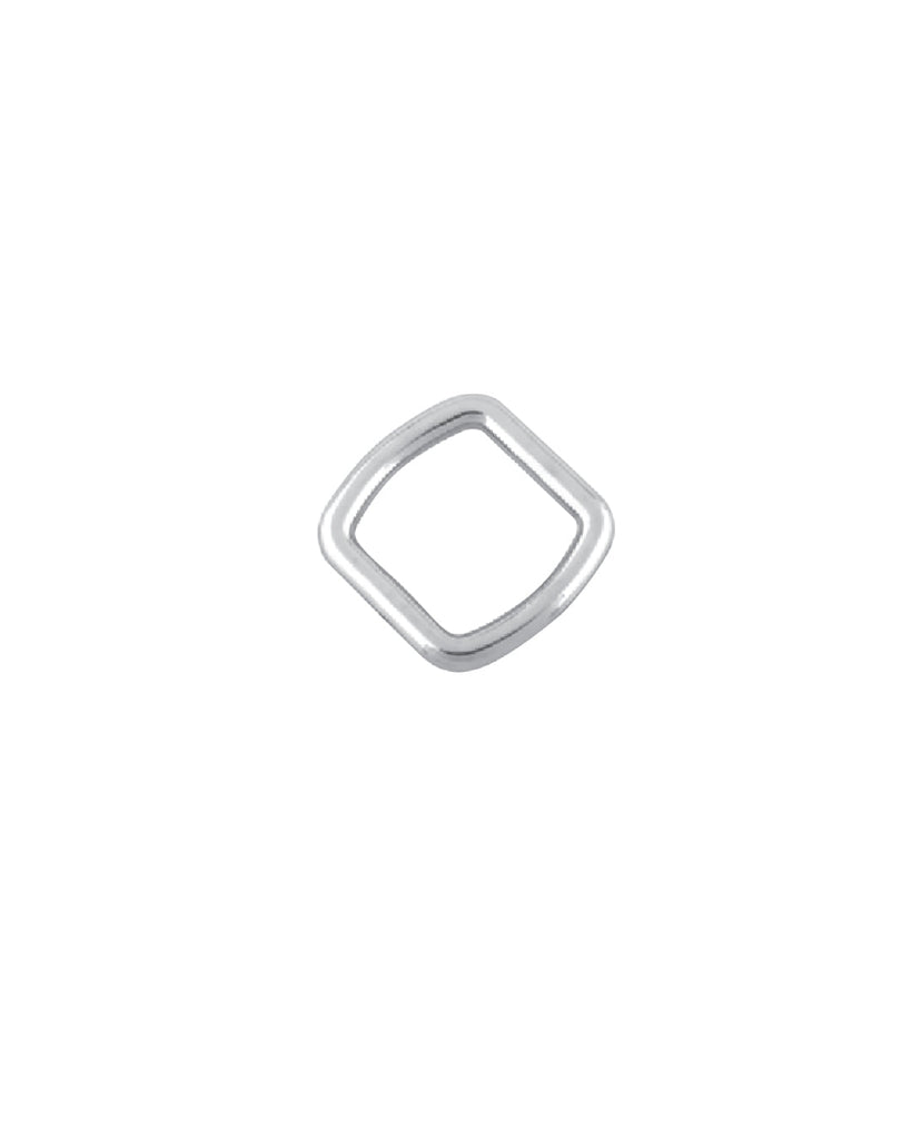 Square Ring | Silver Inner Size 20 2 Mm (2 Pieces) Fournituren