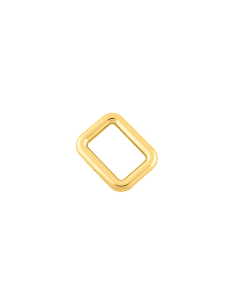 Rectangular Ring | Gold And Silver 5 Inner Sizes (2 Pieces) / Inner Size 20 Mm Fournituren