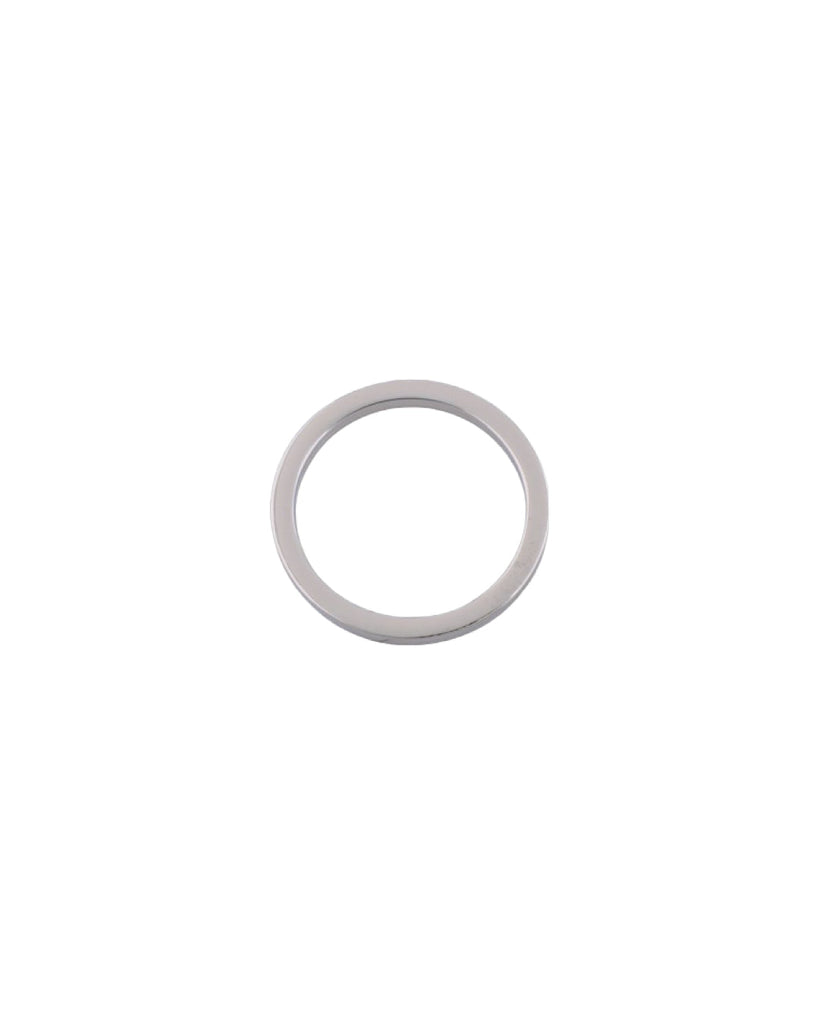 Round Flat O-Ring | Silver Inner Size 57 5 Mm (2 Pieces) Fournituren