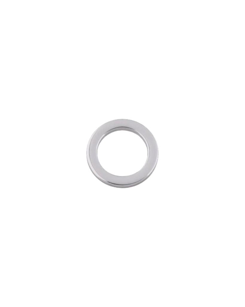 Round Flat O-Ring | Silver 2 Inner Sizes (2 Pieces) Inner Size 20.3 Mm Fournituren