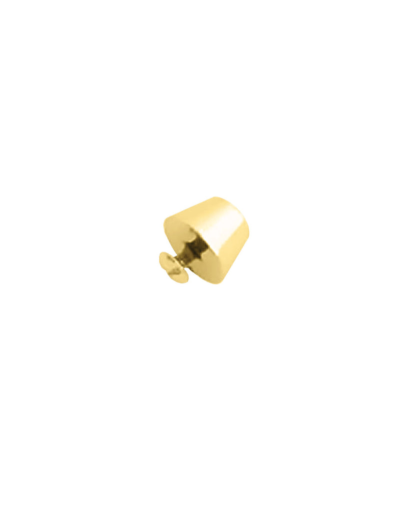 Conical Studs With Screw | Gold And Silver Diameter 15 Mm (4 Pieces) Fournituren