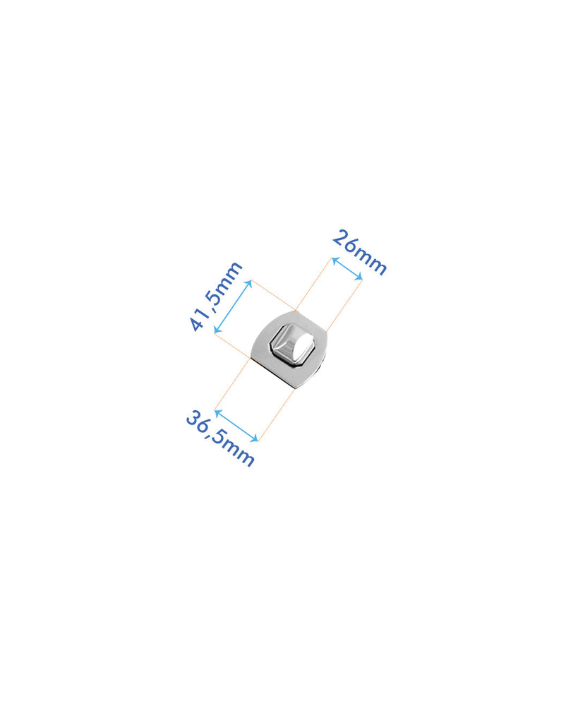 Turning Lock | Silver 36 5 X 41 Mm Fournituren