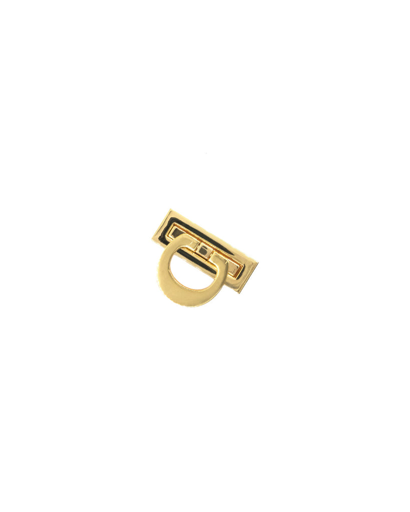 Rectangular Turning Lock | Gold And Silver 19 5 X 53 Mm Fournituren