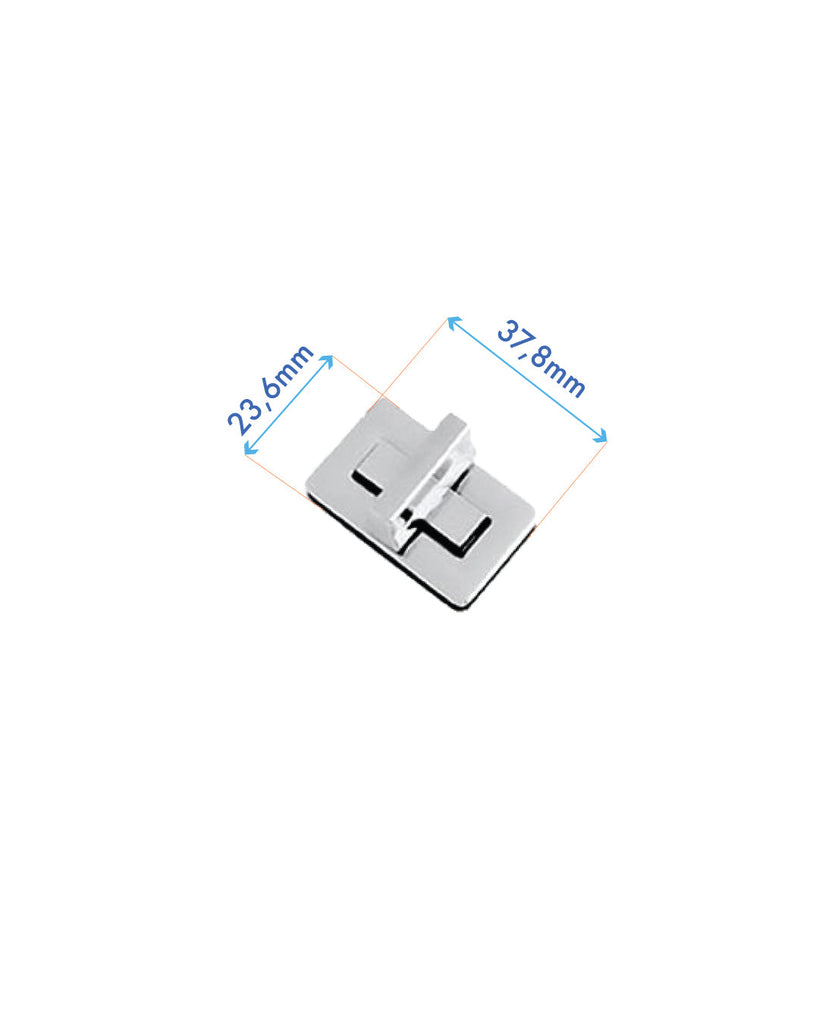 Rectangular Turning Lock | Silver 37 5 X 23 6 Mm Fournituren