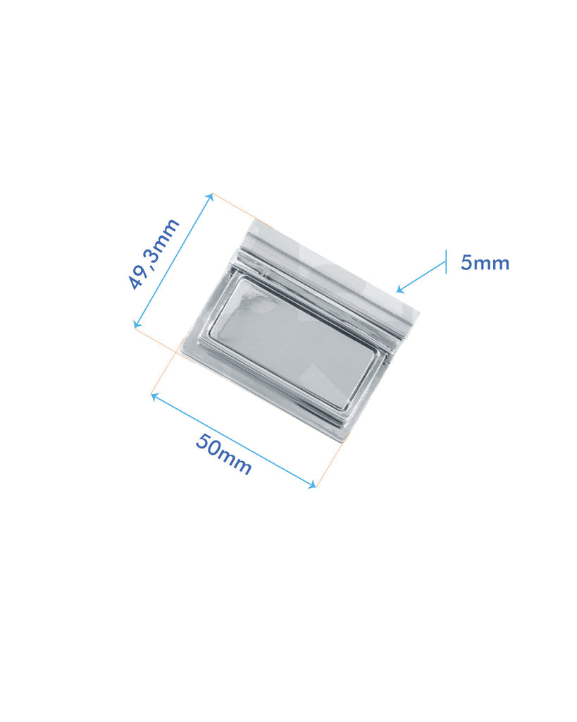 Tic-Tuc Bag Lock | Gold And Silver 49 3 X 50 Mm Fournituren