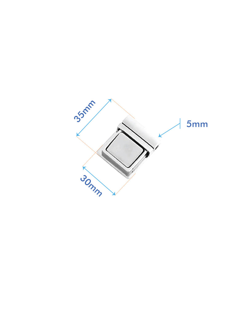 Tic-Tuc Bag Lock | Silver 30 X 35 Mm Fournituren
