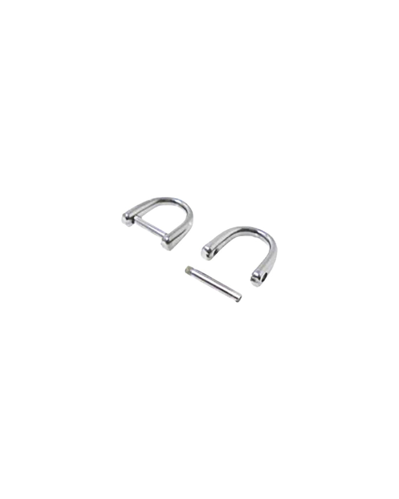 D-Shaped Bag Handle Fastener Detachable | Gold And Silver Inner Size 10 Mm (2 Pieces) Fournituren
