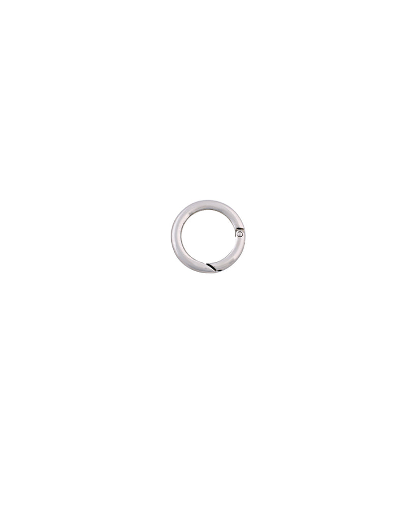 Round O-Ring Swivel Snap Hook | Silver Inner Size 26 1 Mm Fournituren