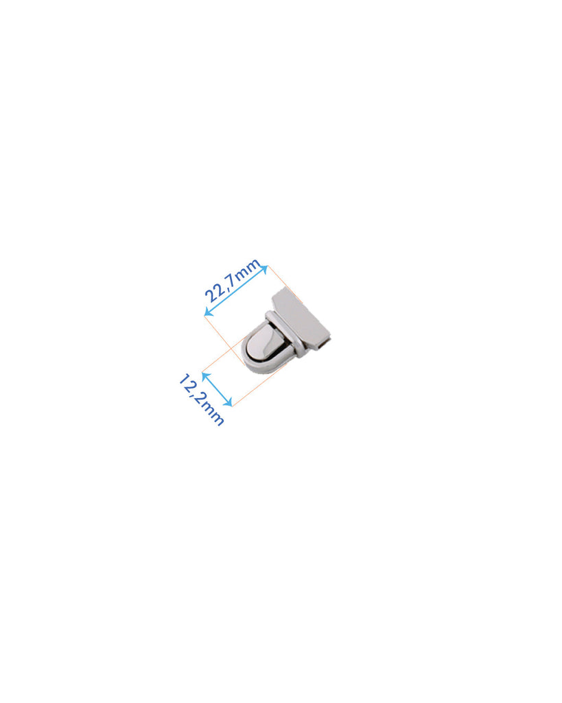 Tic-Tuc Bag Lock | Silver 12 2 X 22 7 Mm Fournituren