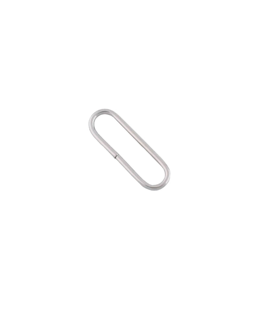Oval Ring | Silver Inner Size 39 5 Mm (2 Pieces) Fournituren