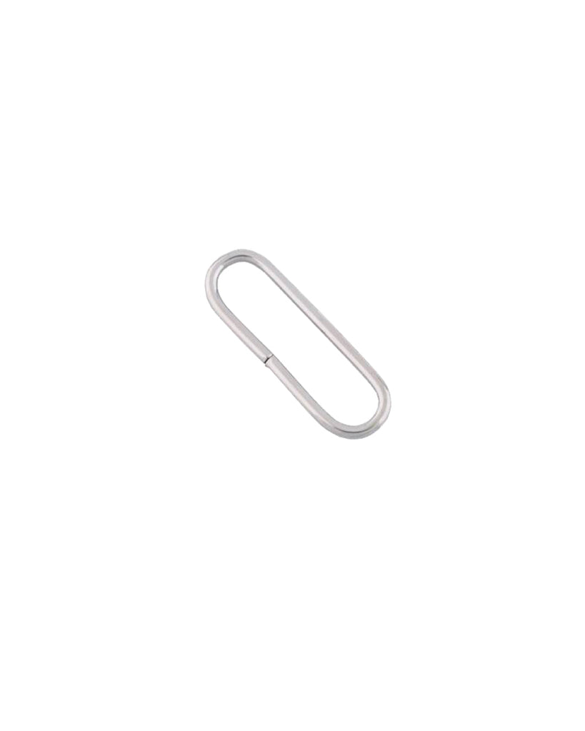 Oval Ring | Silver Inner Size 45 Mm (2 Pieces) Fournituren