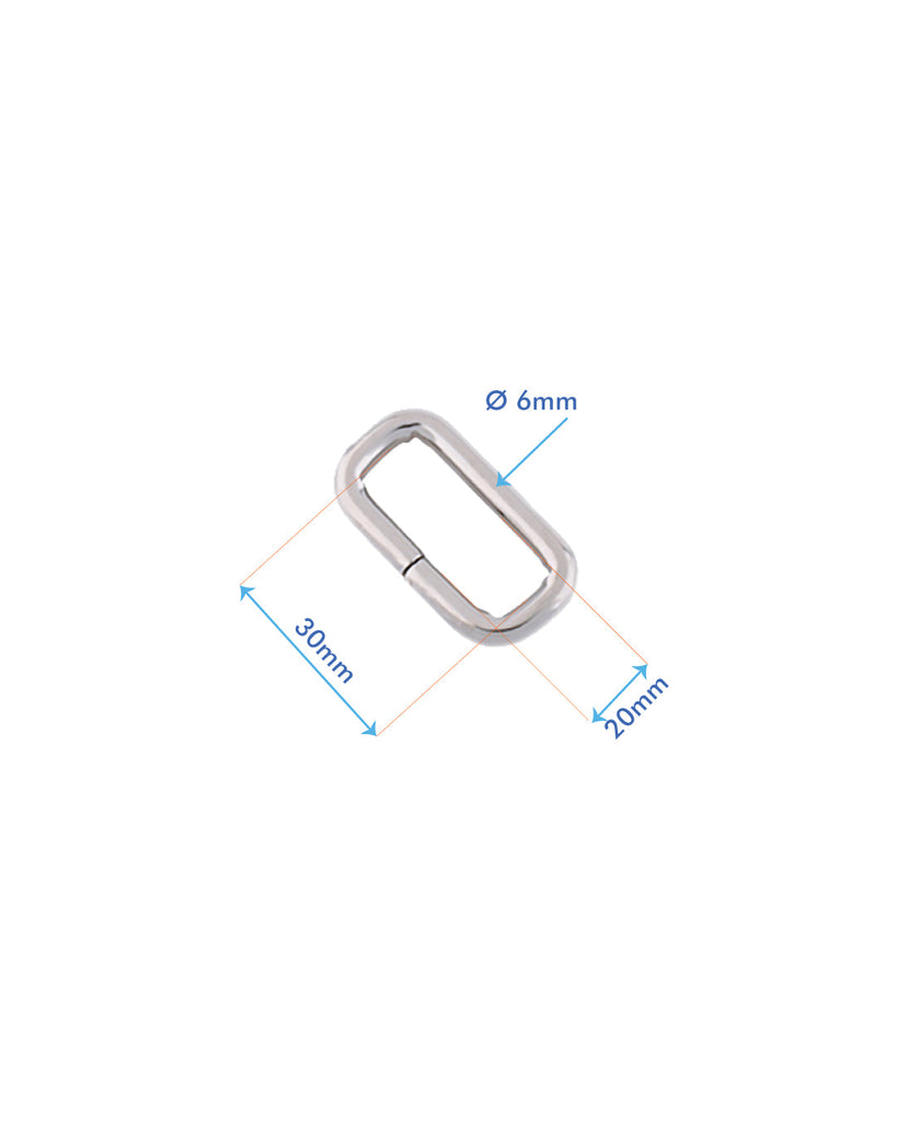 Square Ring | Silver Inner Size 15 2 Mm (2 Pieces) Fournituren