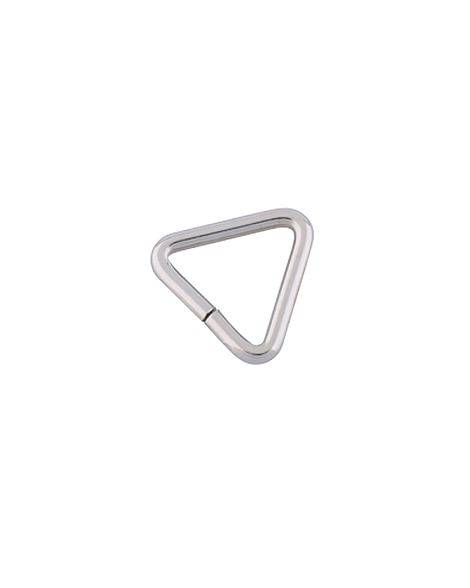Triangular ring for leather bag or leather accessories