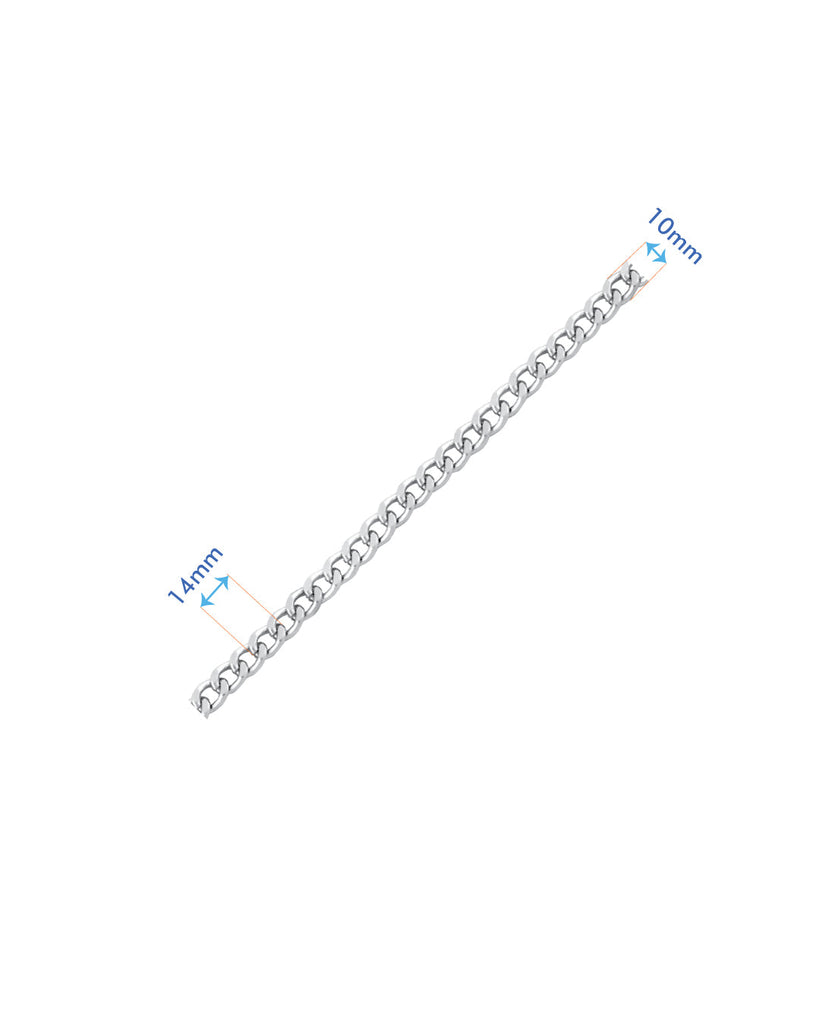 Gourwith Link Chain | Silver 14 X 10 Mm (1 Meter) Fournituren