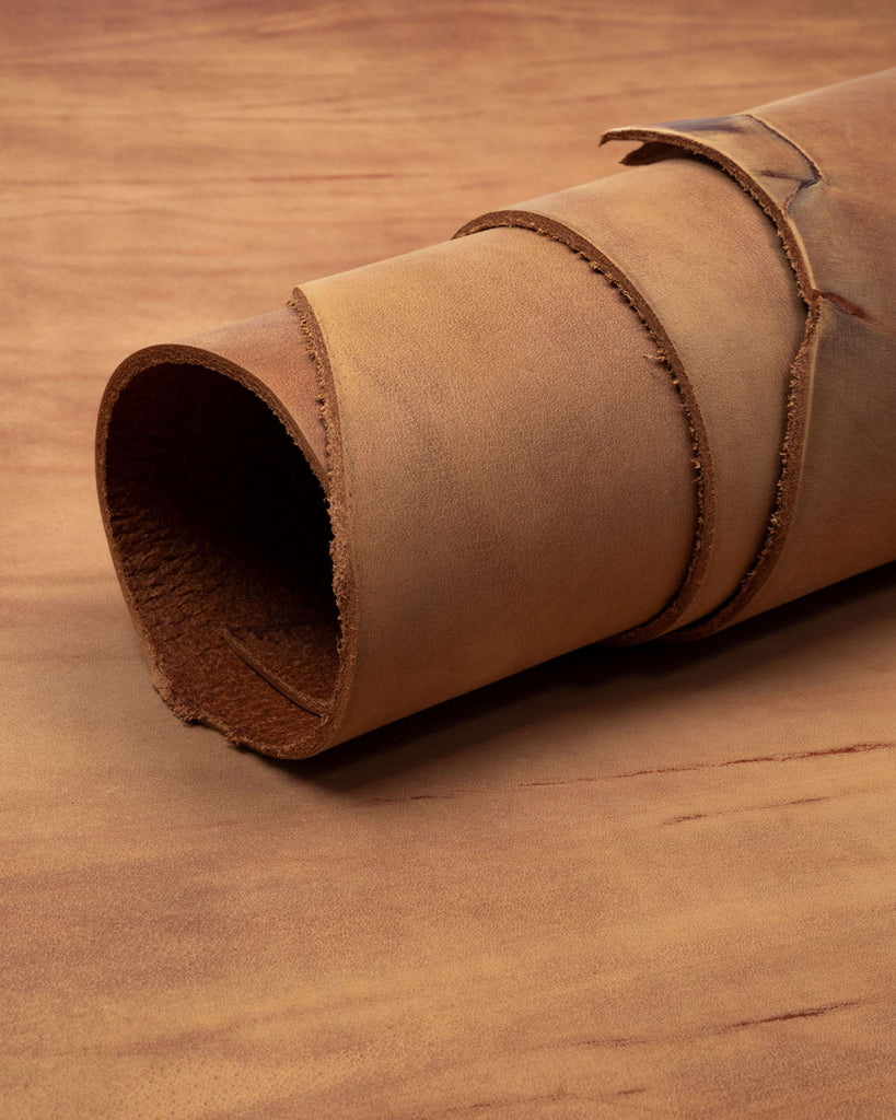 Sevilla Collection | Vegetable Tanned Tough Nubuck Harness Leather Cinnamon / Panel (30 X 20 Cm) 1.0