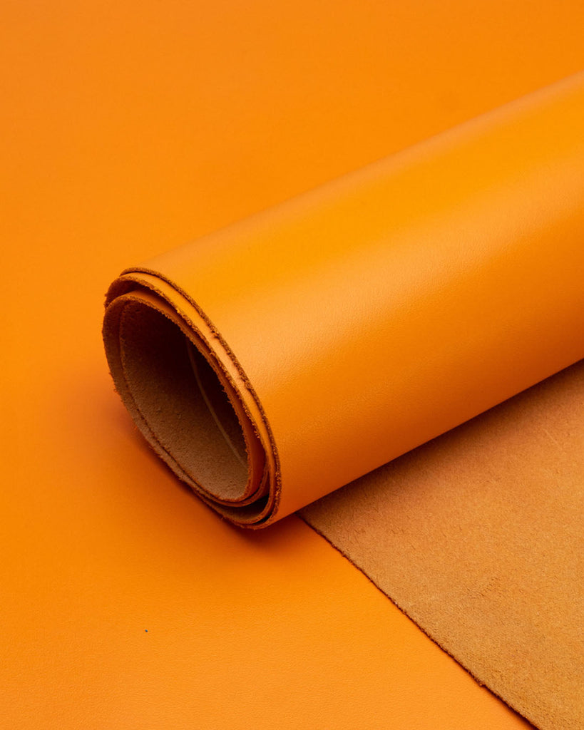 Florence Collection | Firm And Smooth Cowhide Leather With A Classic Look Tangerine / Coupon
