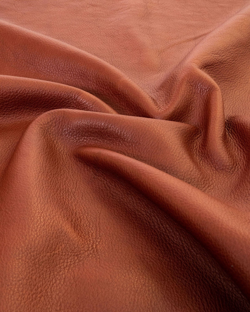 Geneve Collection | Fully Vegetable Tanned Cowhide Leather Chestnut / Coupon (Approximately 50 X 45