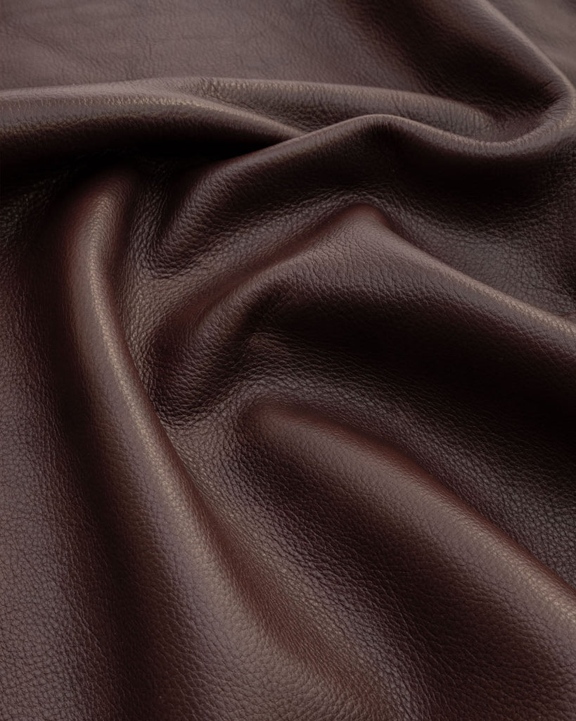 Geneve Collection | Fully Vegetable Tanned Cowhide Leather Ebony / Coupon (Approximately 50 X 45 Cm)