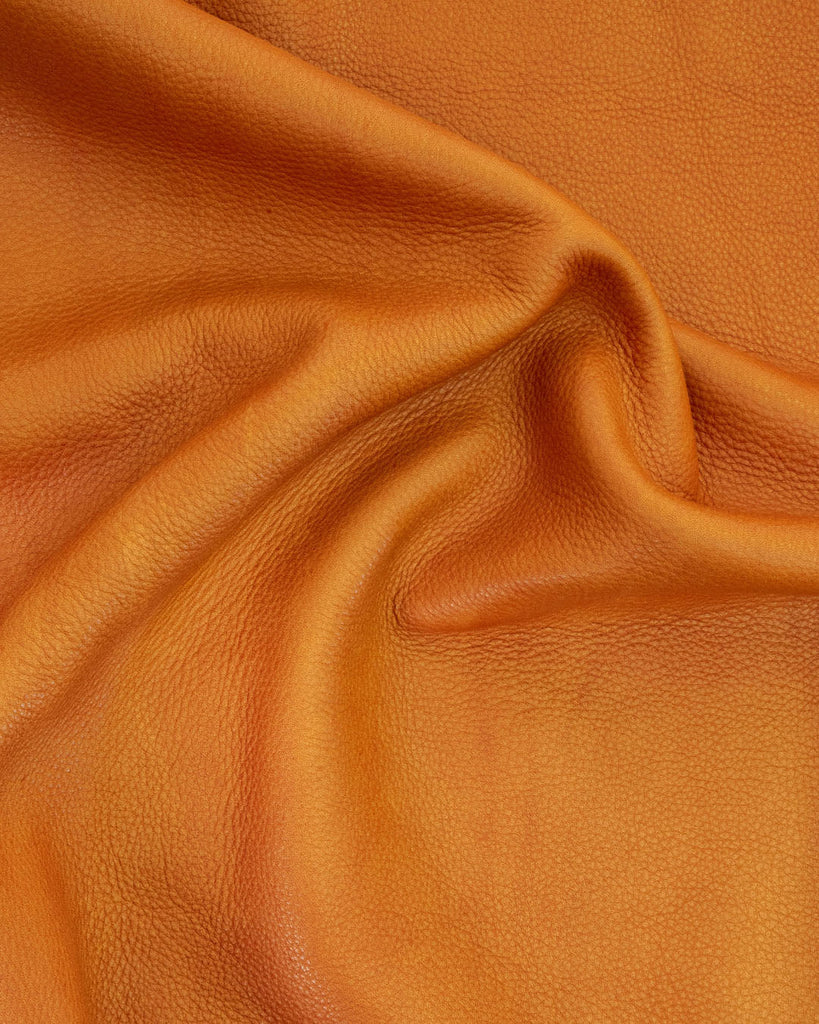 Geneve Collection | Fully Vegetable Tanned Cowhide Leather Honey / Coupon (Approximately 50 X 45 Cm)