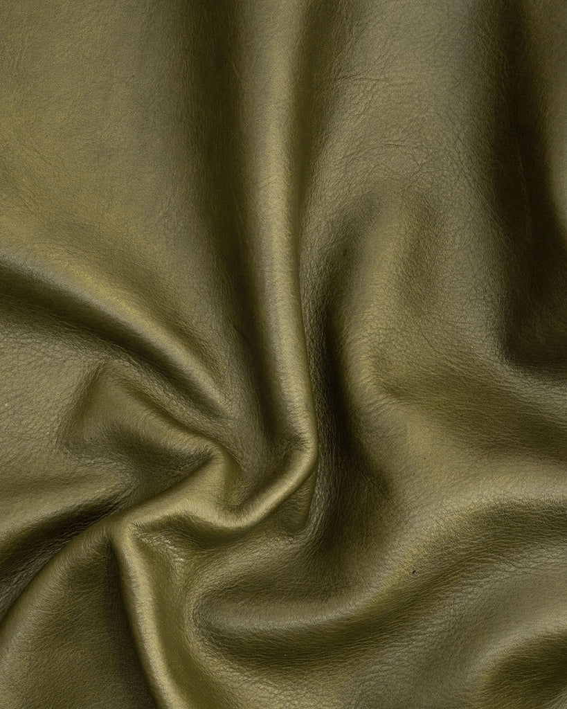 Geneve Collection | Fully Vegetable Tanned Cowhide Leather Moss / Coupon (Approximately 50 X 45 Cm)