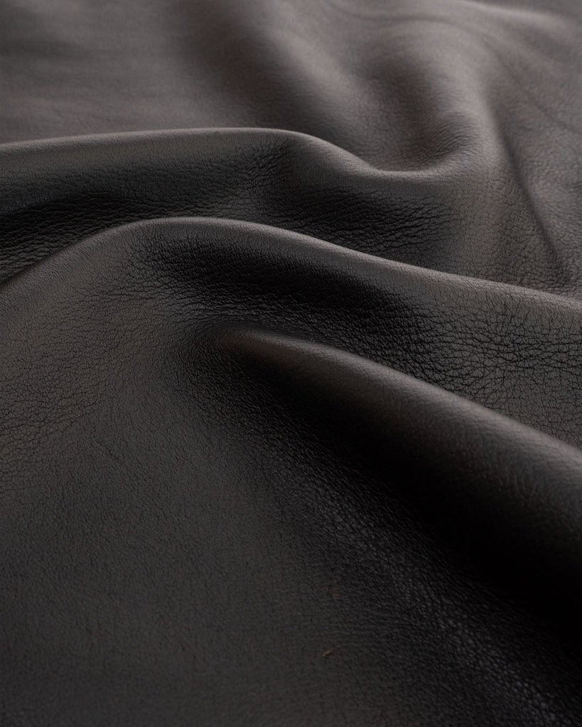Geneve Collection | Fully Vegetable Tanned Cowhide Leather Raven / Coupon (Approximately 50 X 45 Cm)