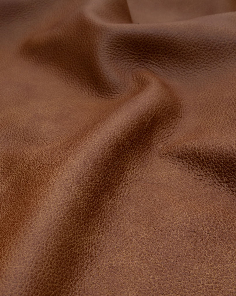 Kansas Collection | Soft And Scratch Resistant Upholstery Leather With A Vintage Look Cognac /