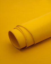 Vienna Collection | Vegetable tanned firm harness leather (4 - 5 oz.) Yellow / Panel - 12 x 6 inches (0.5 ft2) Leer