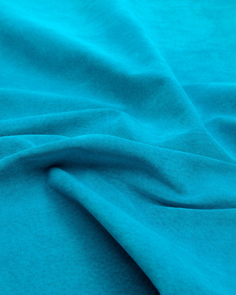 Pigskin Grain Suede Collection | Luxury Pigskin For Making Linings Turquoise / Coupon (Approximately