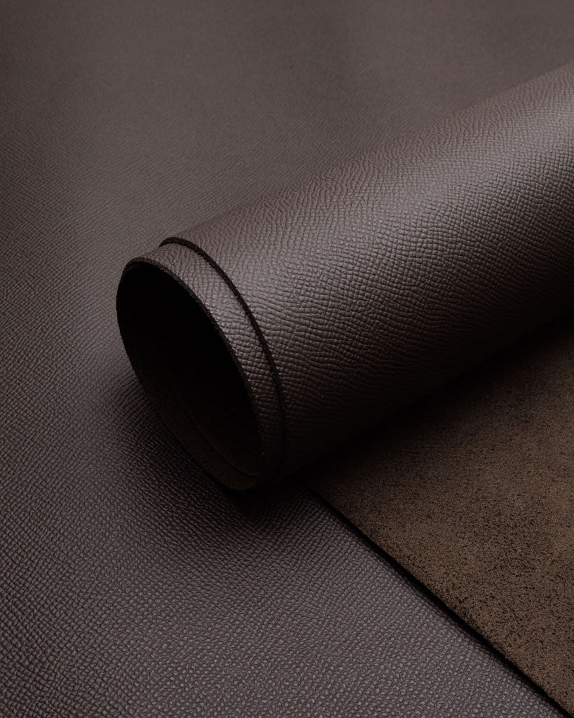 Epsom Collection | Sturdy Calfskin Leather With Exclusive Print Mocca / Panel (30 X 20 Cm) Leer