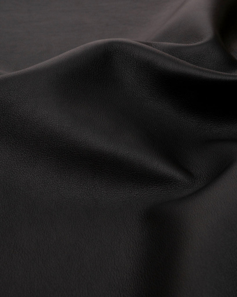 Tulip Collection | Thin And Soft Nappa Calfskin Leather Black / Panel (30 X 20 Cm) Leer