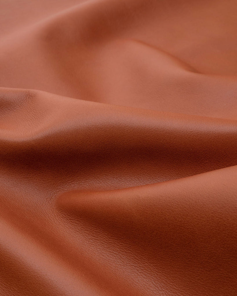 Tulip Collection | Thin And Soft Nappa Calfskin Leather Noble Brandy / Panel (30 X 20 Cm) Leer