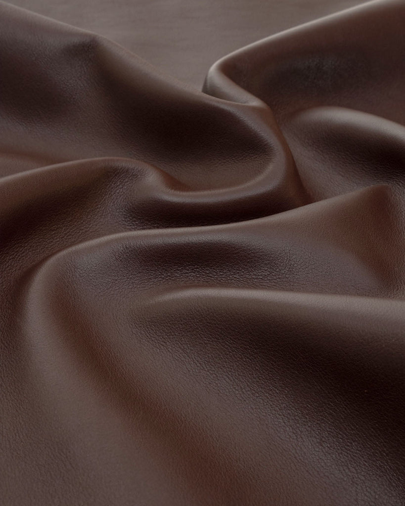 Tulip Collection | Thin And Soft Nappa Calfskin Leather Tuscany Brown / Panel (30 X 20 Cm) Leer