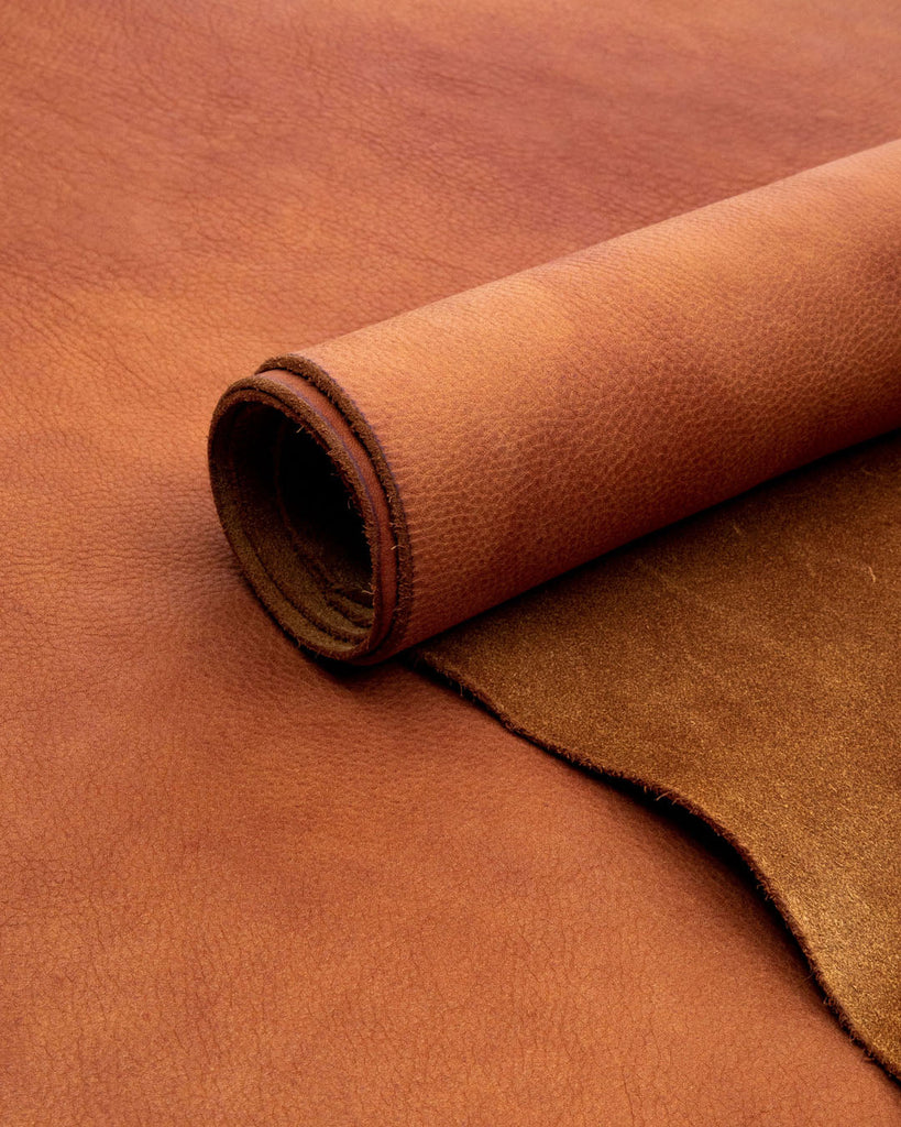 Arizona Raw Collection | Supple Vegetable Tanned Harness Leather Brandy / Panel (30 X 20 Cm) Leer