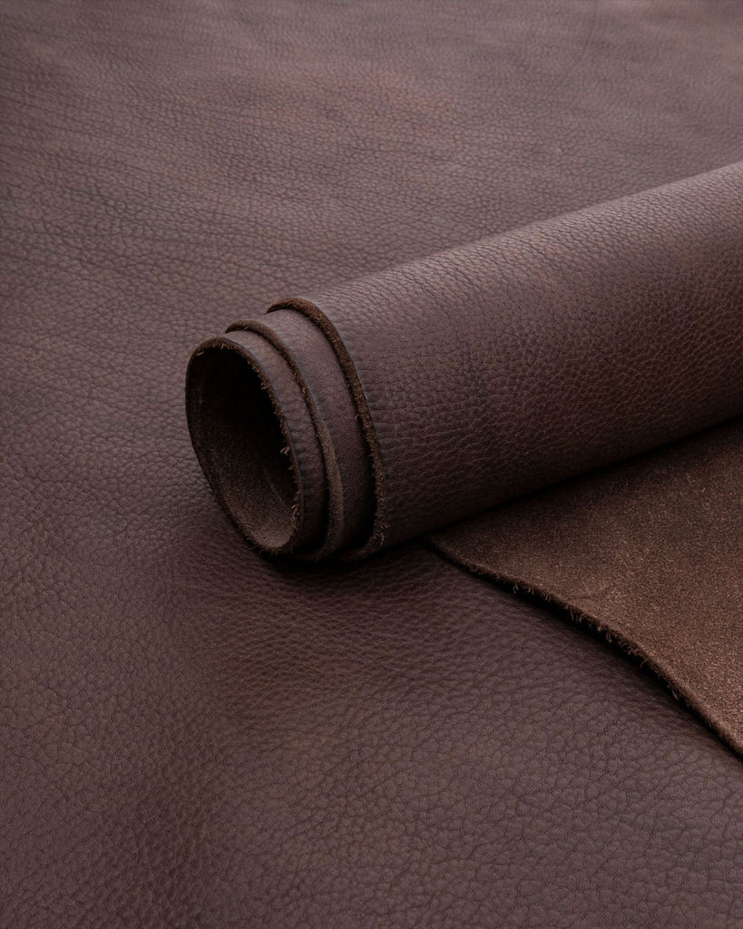 Arizona Raw Collection | Supple Vegetable Tanned Harness Leather Dark Brown / Panel (30 X 20 Cm)