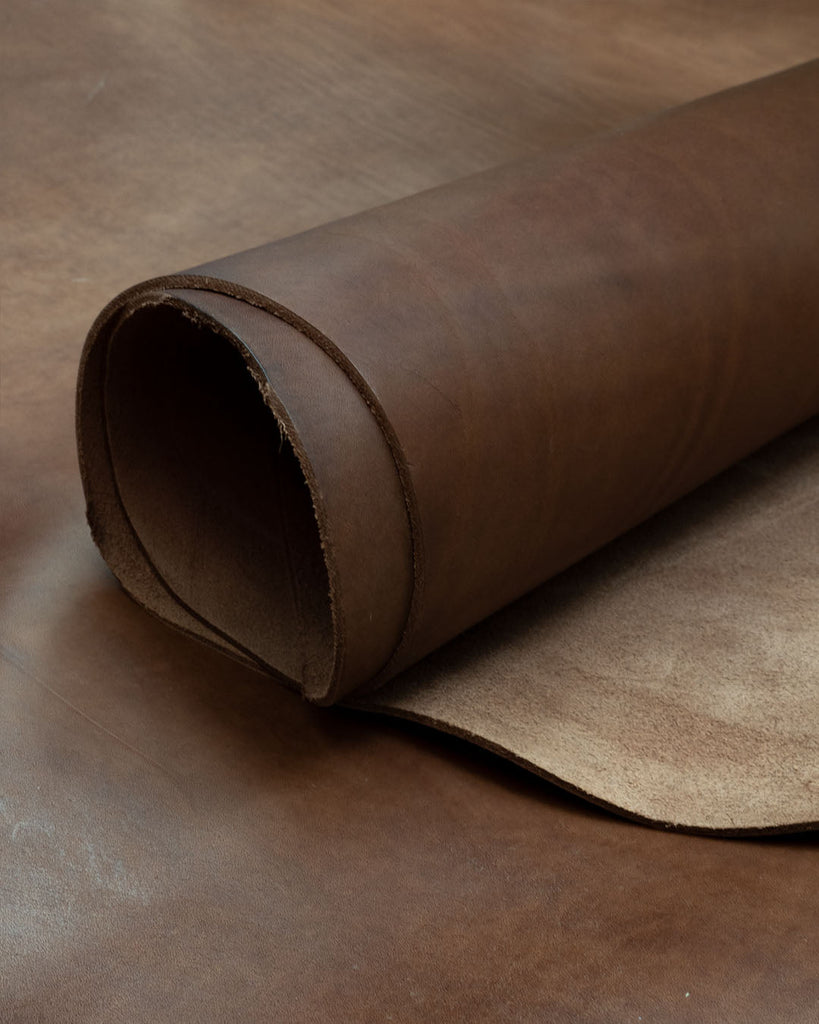 Pecos Raw Collection | Soft Vegetable Tanned Harness Leather Brown / 1.0 - 1.2 Mm Panel (30 X 20 Cm)