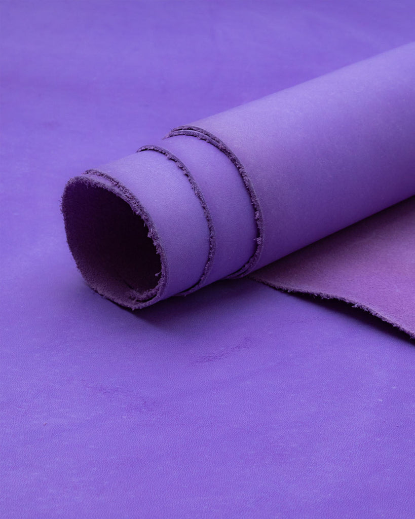 Pecos Raw Tara Collection | Semi-Firm Vegetable Tanned Harness Leather Pastel Violet / 1.0 - 1.2 Mm