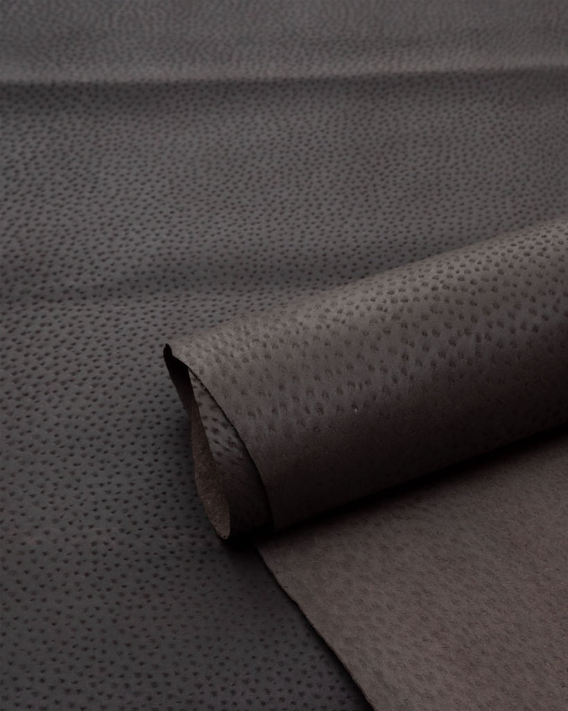 Pigskin Glazed Collection | Pigskin For Linings Split Suede Dark Brown / Small Hide Leer