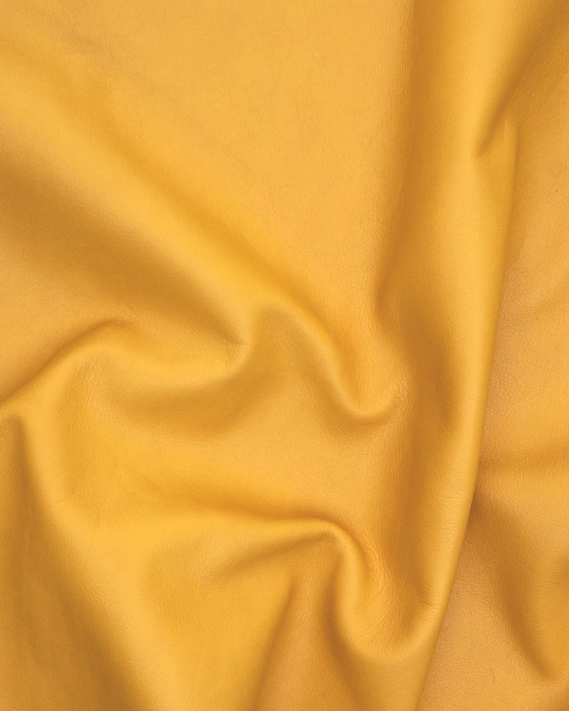 Dream Collection | Soft Nappa Cow Leather In Many Colours Mango / Coupon (Approximately 50 X 45 Cm)