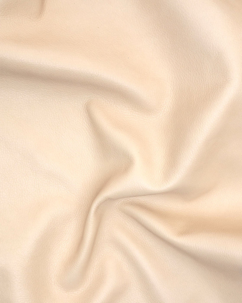Dream Collection | Soft Nappa Cow Leather In Many Colours Popcorn / Coupon (Approximately 50 X 45