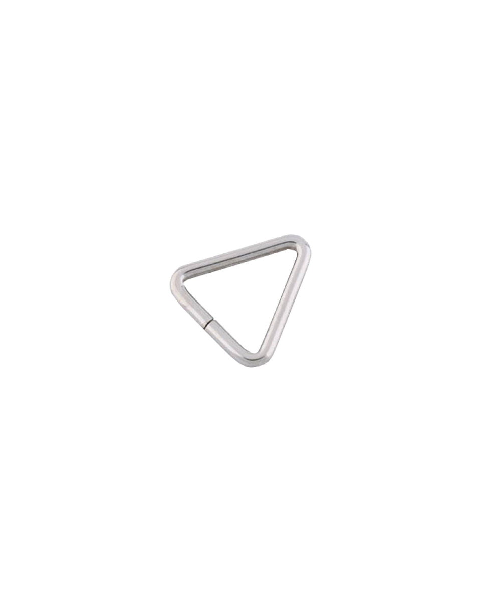 Triangular ring for leather bag or leather accessories