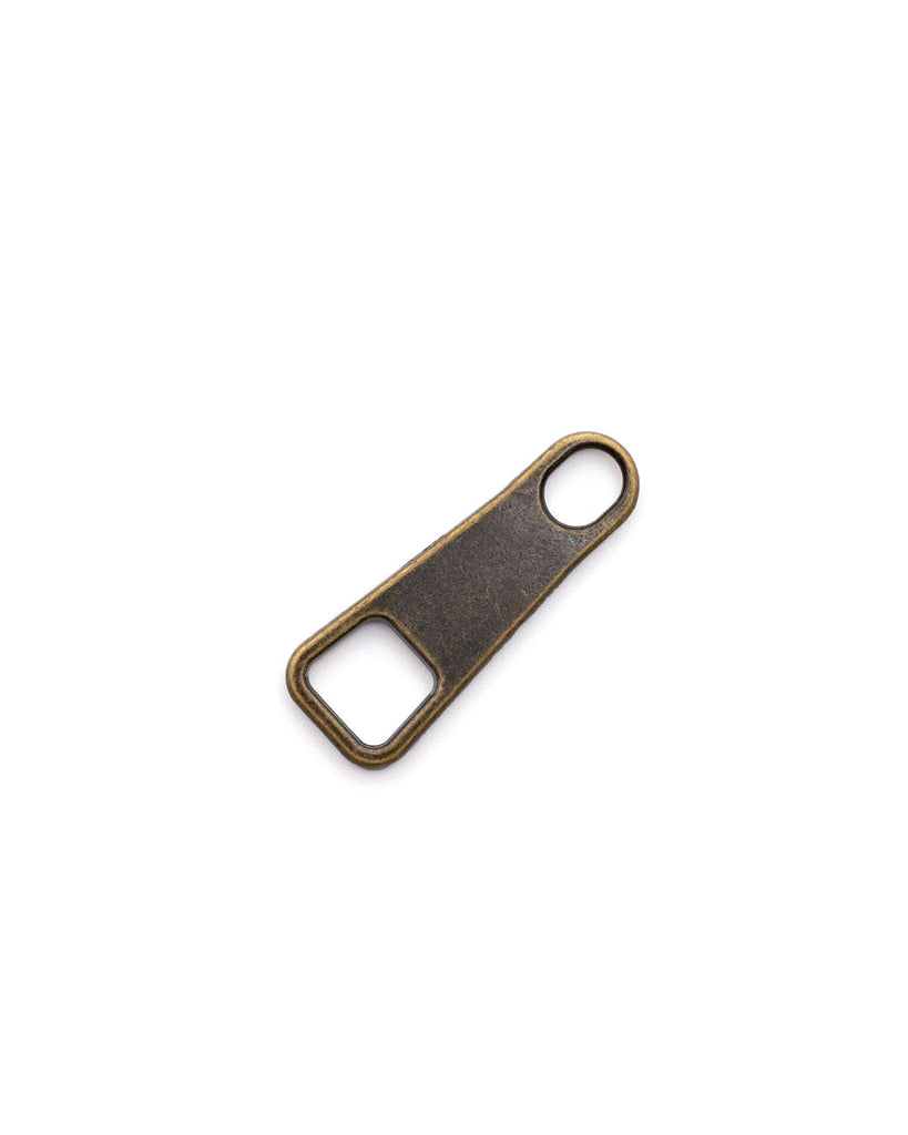 Classic Pullers For Zippers (5 Pieces) Antique Brass / Size 5 Ritsen Onderdelen