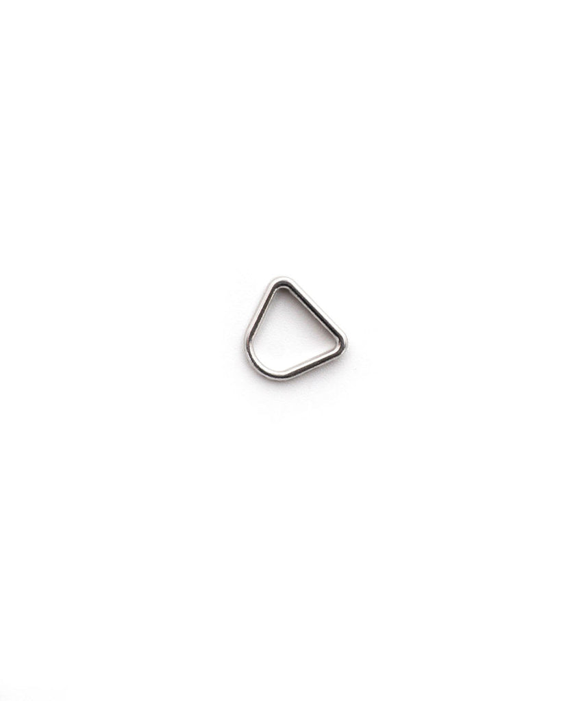 D-Ring Pullers For Zippers (5 Pieces) Silver / Size 3 Ritsen Onderdelen