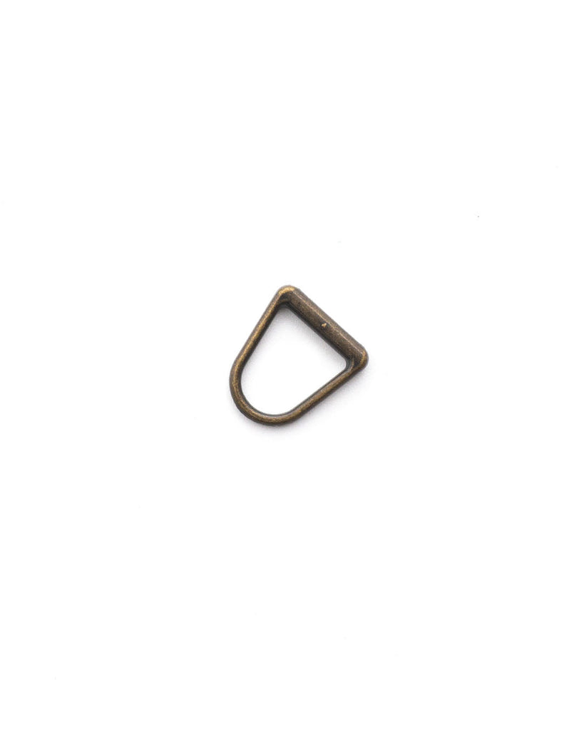 D-Ring Pullers For Zippers (5 Pieces) Antique Brass / Size 5 Ritsen Onderdelen