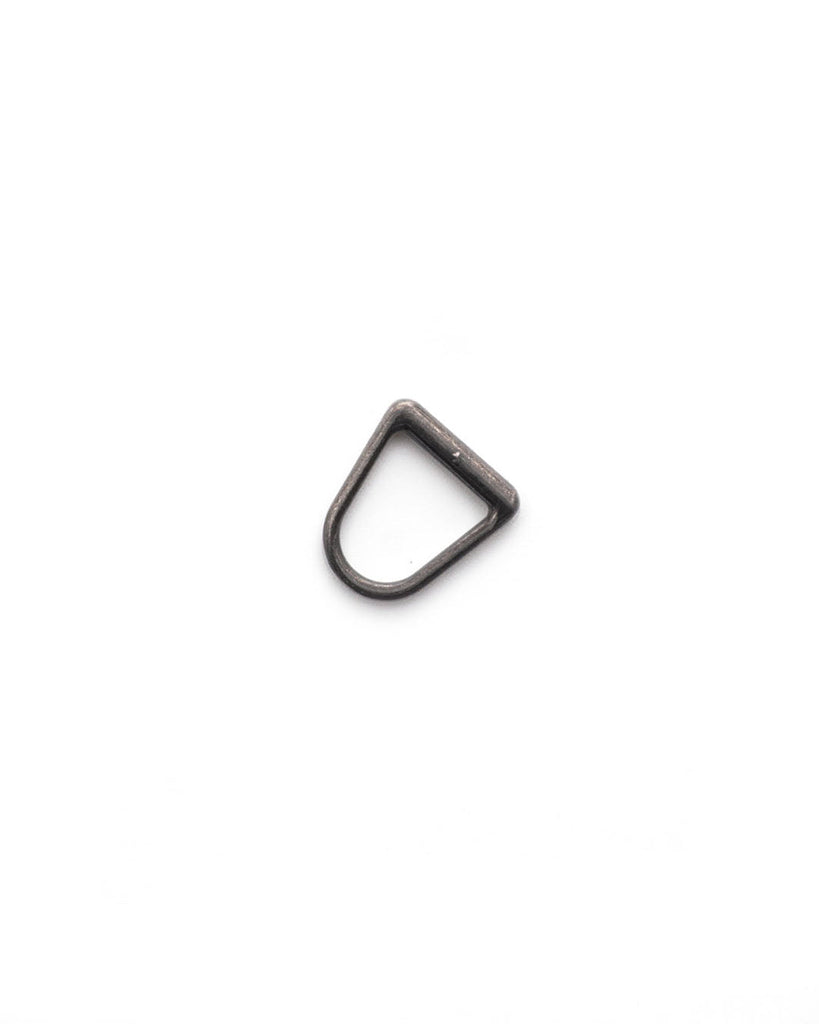 D-Ring Pullers For Zippers (5 Pieces) Gunmetal / Size 5 Ritsen Onderdelen