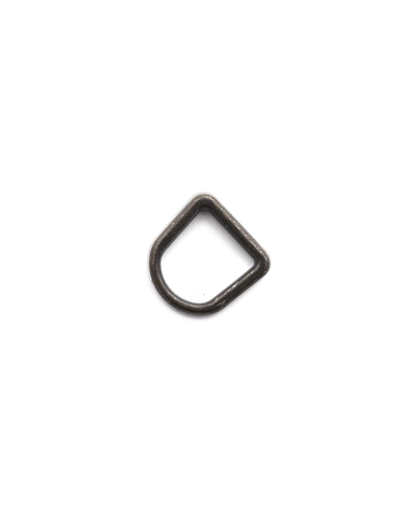 D-Ring Pullers For Zippers (5 Pieces) Gunmetal / Size 8 Ritsen Onderdelen